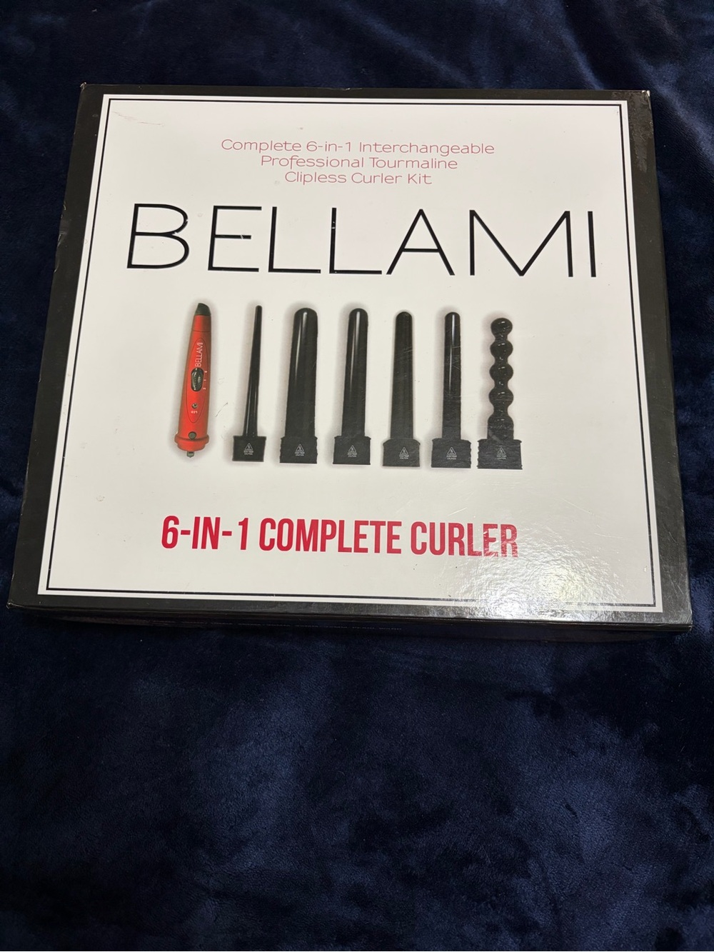 BELLAMI 6-in-1 Complete Curler Kit - Red and Black